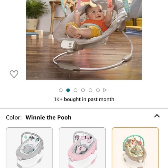 Winnie the Pooh Baby Bouncer - Picture 5 of 6